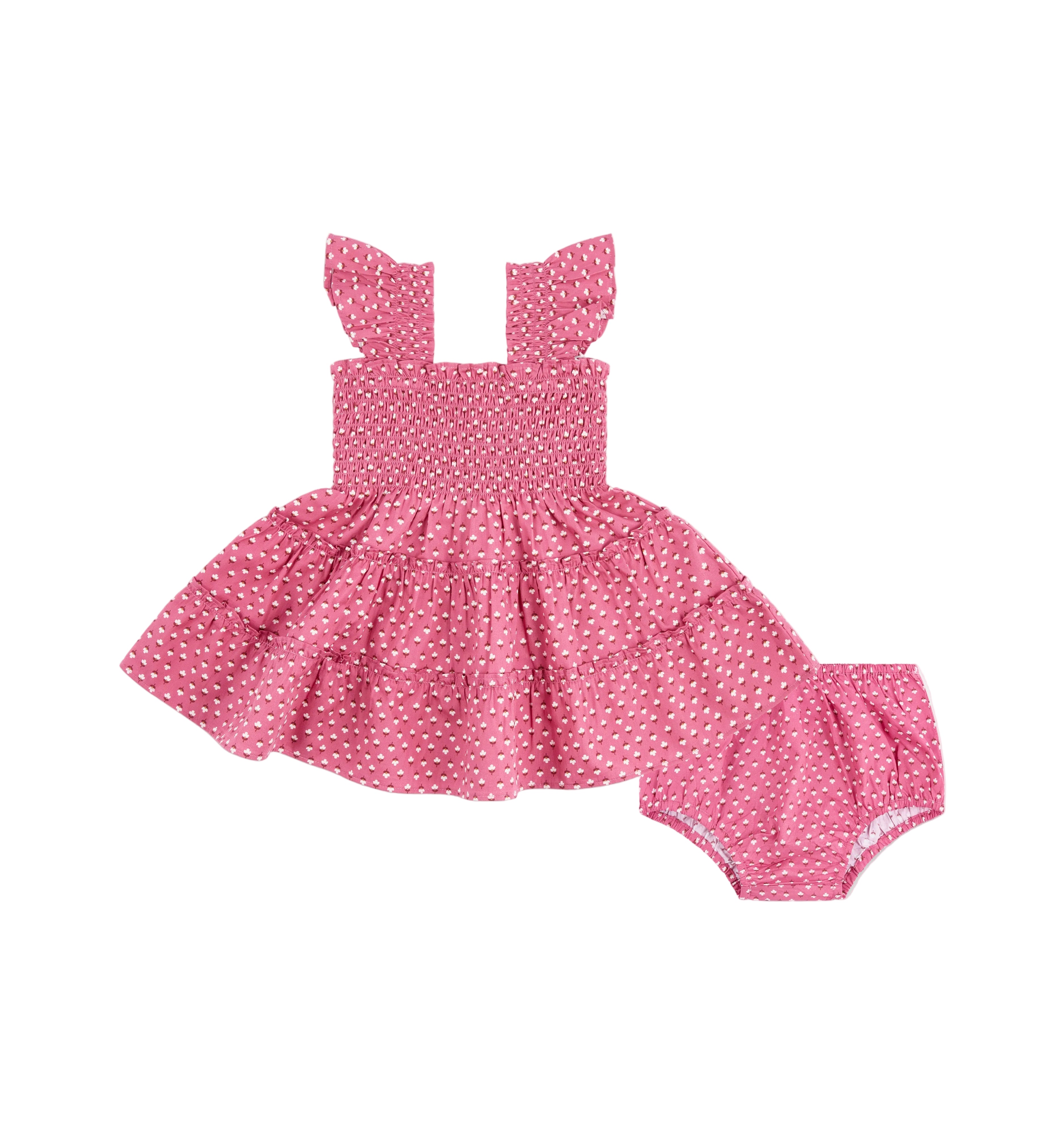 The Baby Ellie Nap Dress in  Poppy Half Drop Rose