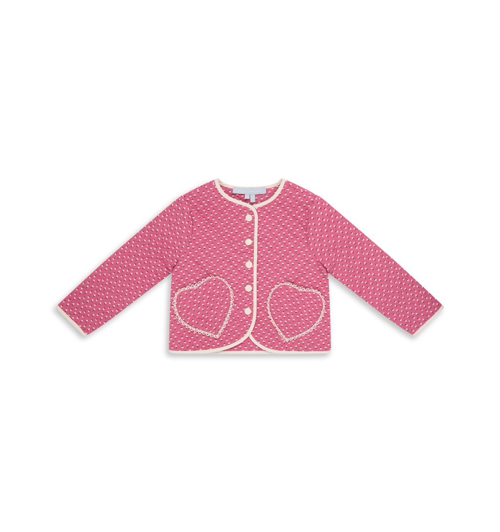 The Tiny McNally Jacket in Poppy Half Drop Rose