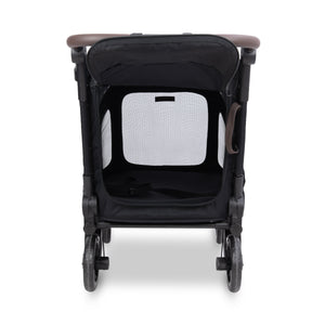 WonderFold PF Flat Fold Pet Stroller Medium Graphite Black