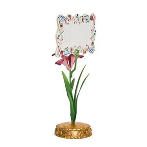 Meadow Walk Iris Place Card Holder in Pink