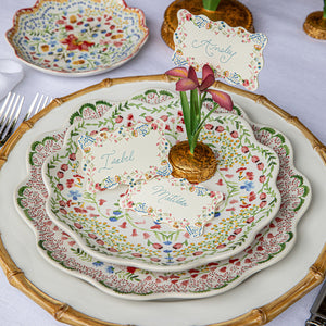 Meadow Walk Iris Place Card Holder in Pink