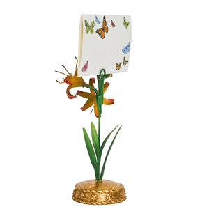 Meadow Walk Tiger Lily Place Card Holder in Orange