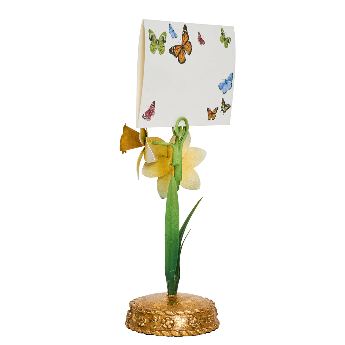 Meadow Walk Daffodil Place Card Holder in Yellow