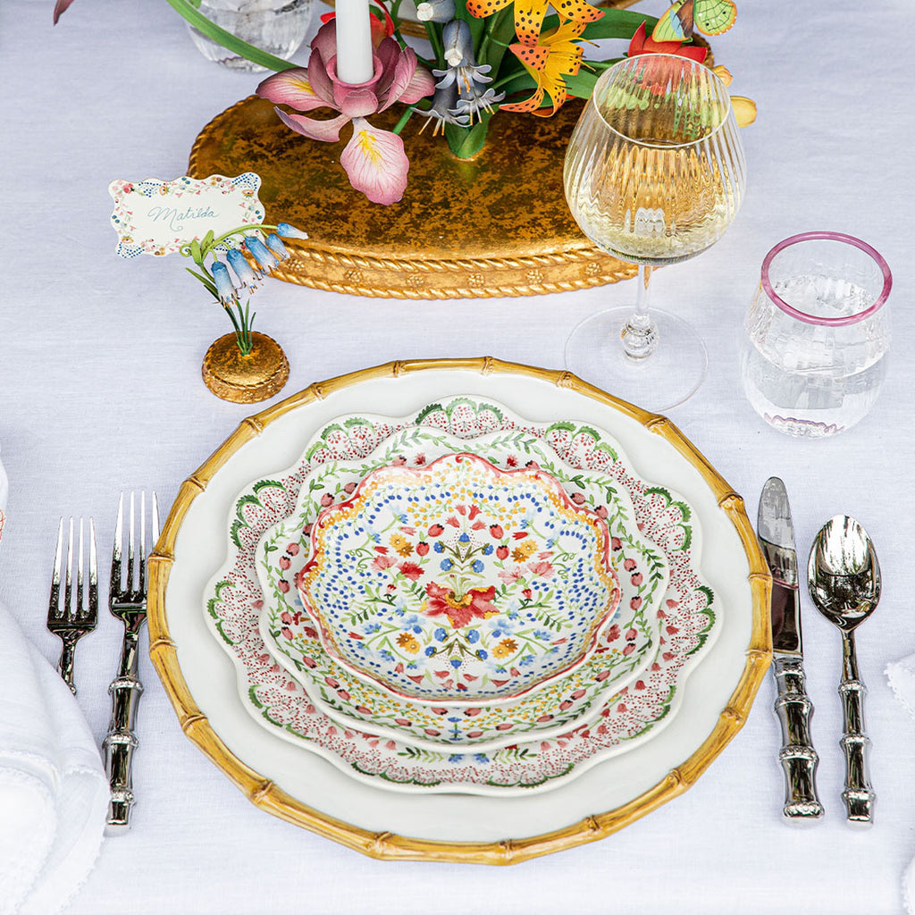 Meadow Walk Bluebell Place Card Holder in Chambray