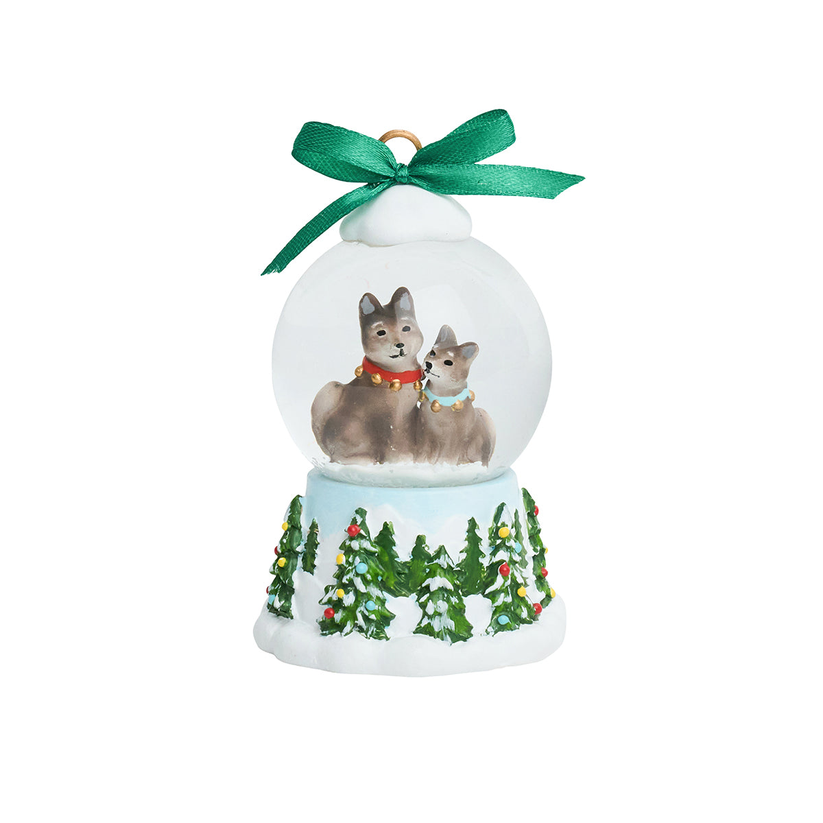 Berry & Thread North Pole Husky Snow Globe Place Card Holder