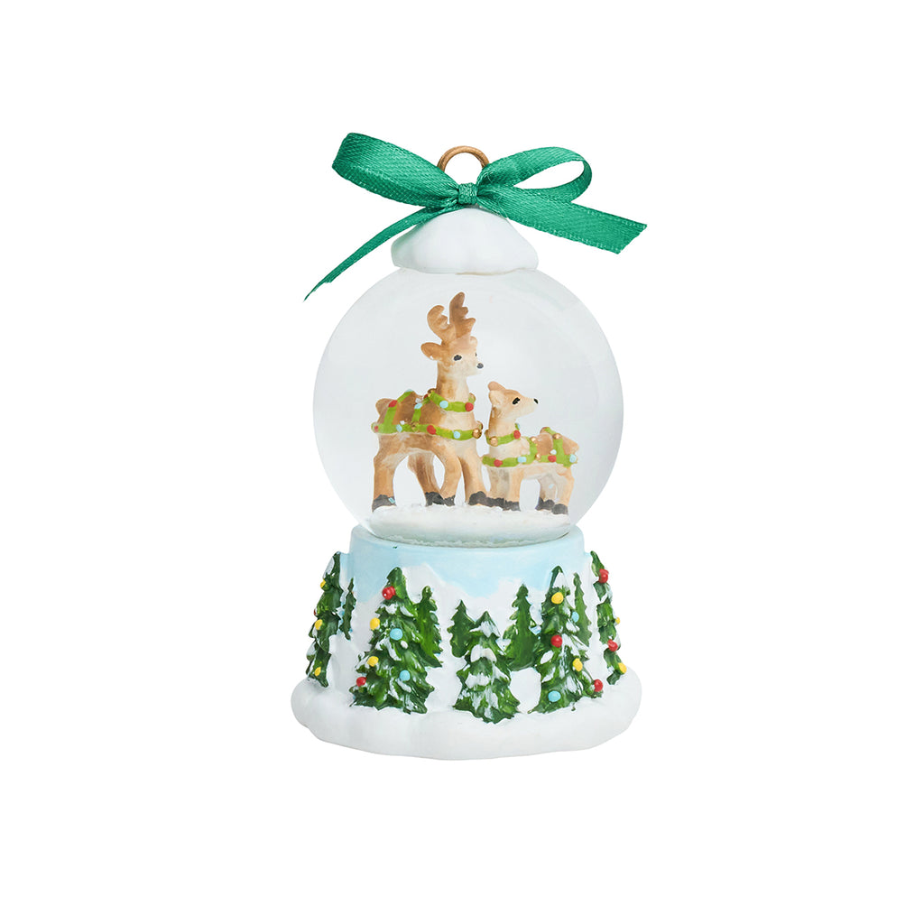 Berry & Thread North Pole Reindeer Snow Globe Place Card Holder