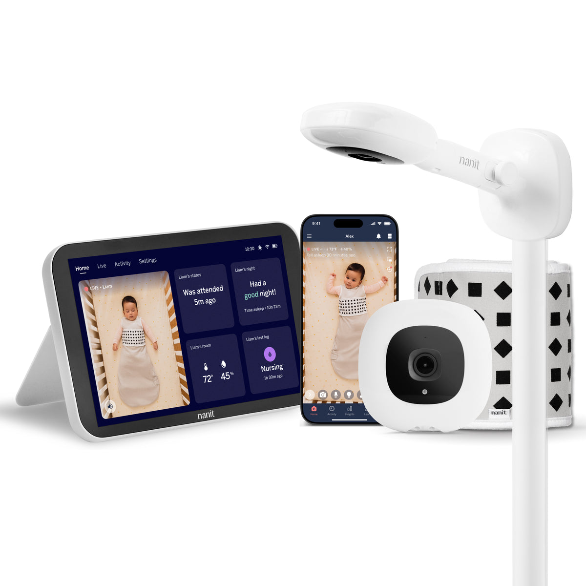 Nanit Smart Baby Monitor System with Wall Mount