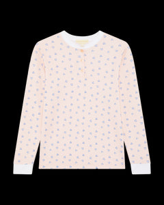 Women's Love Heart Pajamas in Pink