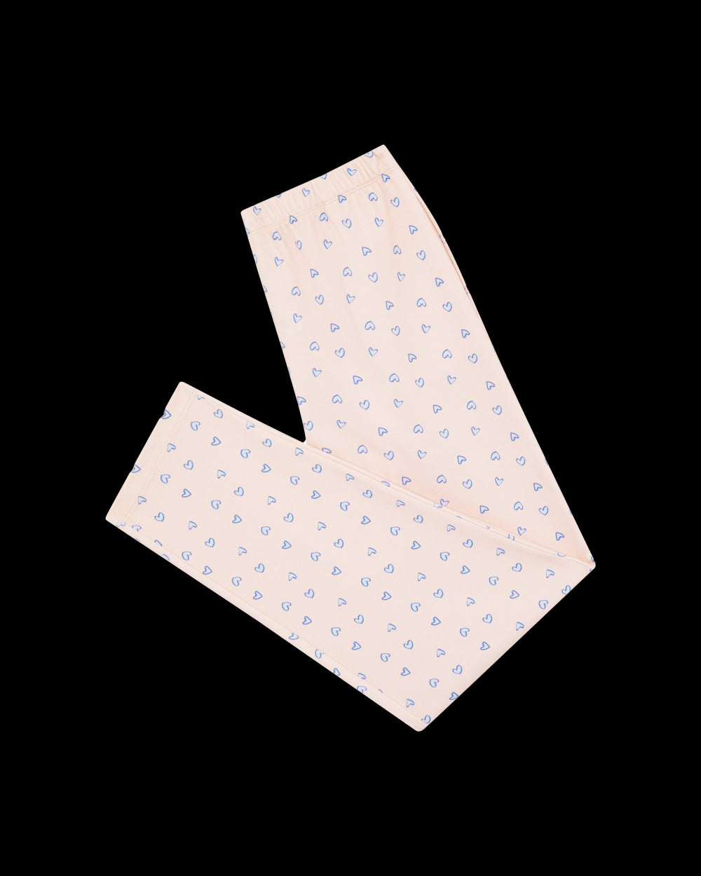 Women's Love Heart Pajamas in Pink