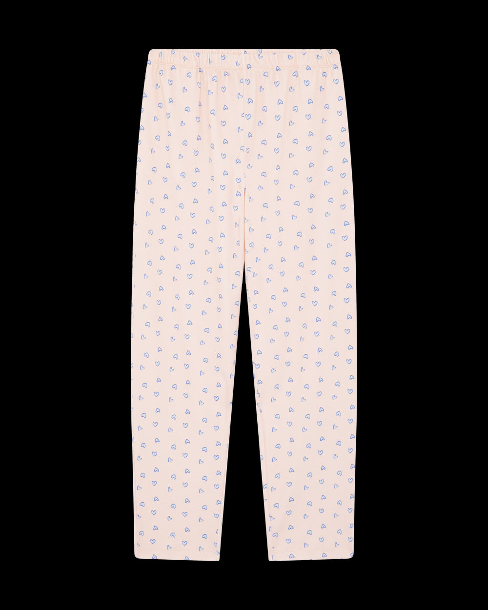 Women's Love Heart Pajamas in Pink