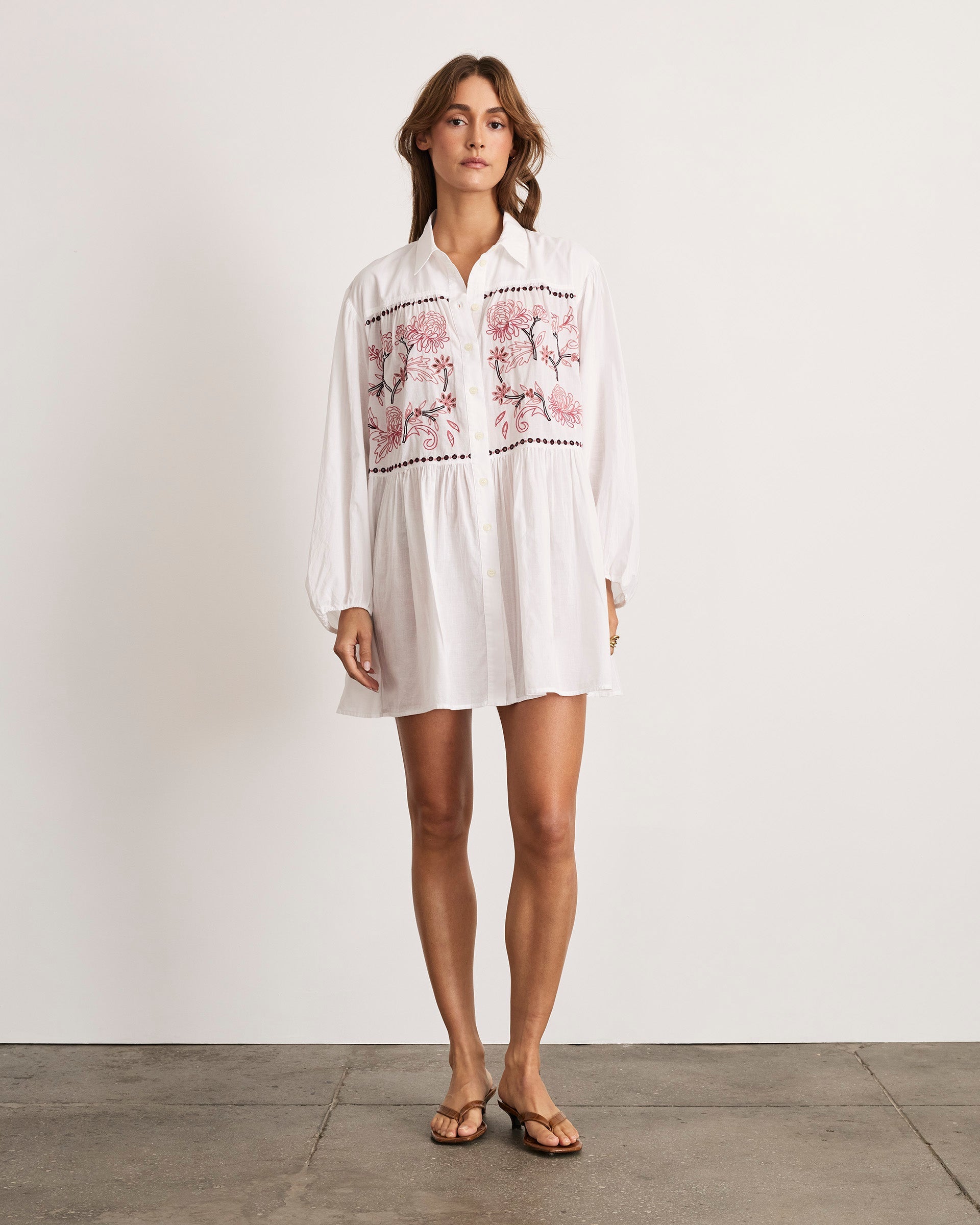 Pippa Dress in Optic White