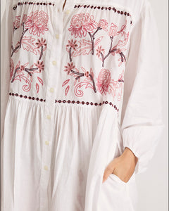 Pippa Dress in Optic White