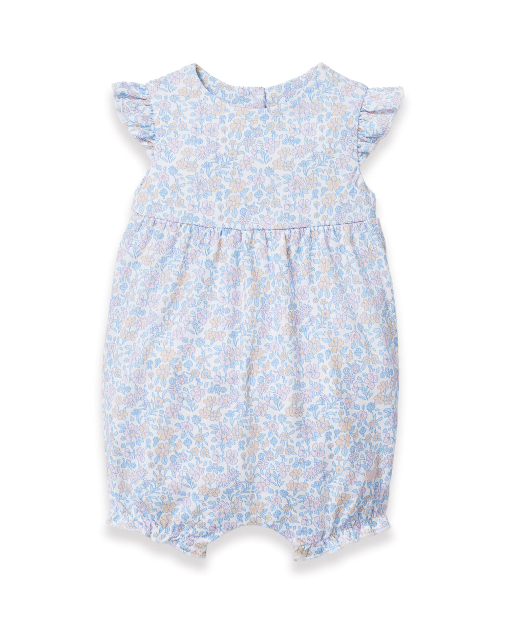 Baby's Pima Isla Play Romper in Fleur Blanche