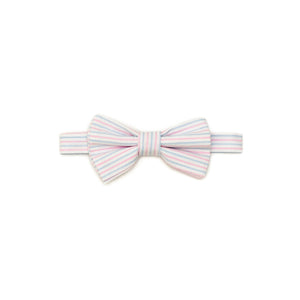 Henry Duvall Baker Bow Tie in Watercolor Seersucker, a classic pre-tied boys bow tie designed for spring and Easter outfits.
