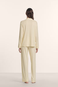 Gisele Long PJ Set in Buttercream/Ivory