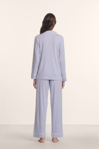 Gisele Long PJ Set in Lavender Dusk/Ivory