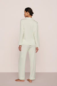 Gisele Long PJ Set in Seafoam/Ivory