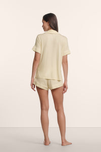 Gisele Relaxed Short PJ in Buttercream/Ivory