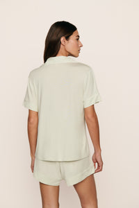 Gisele Relaxed Short PJ in Seafoam/Ivory