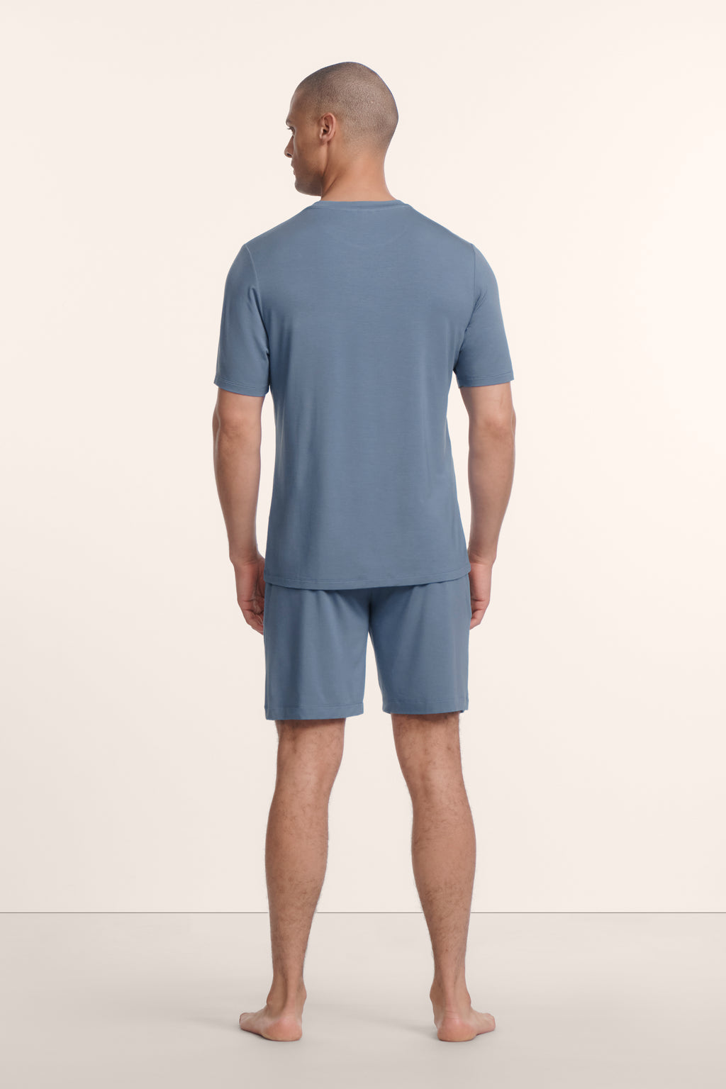 Henry Short PJ Set in Slate Blue