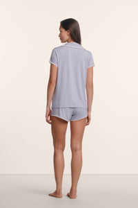 Frida Shortie PJ Set in Lavender Dusk/Ivory