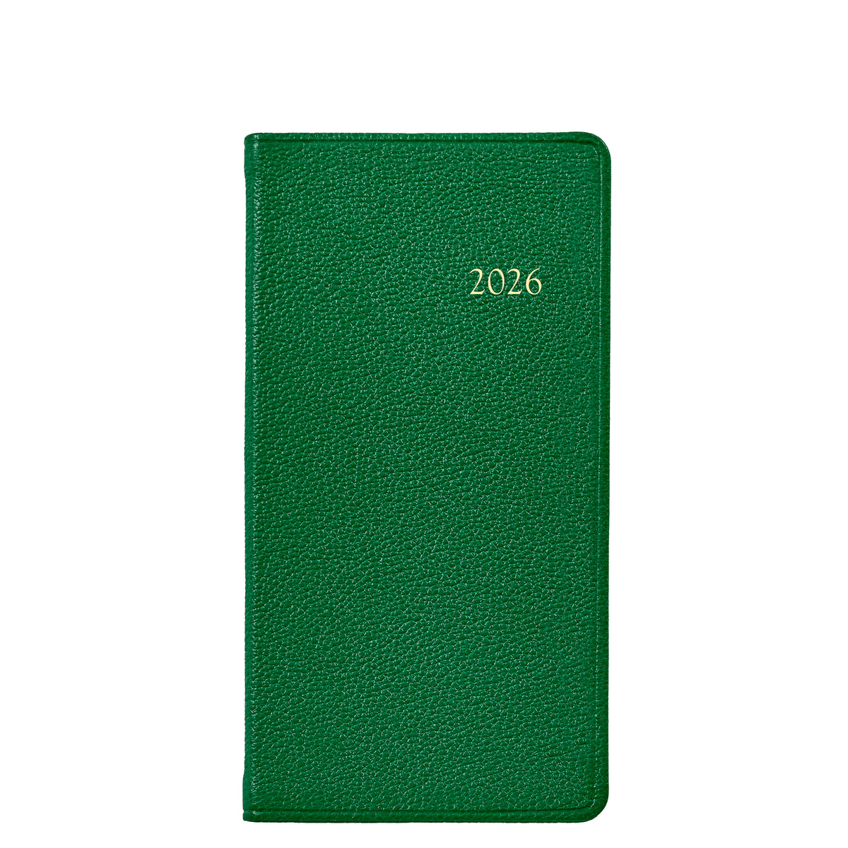 2026 6" Goatskin Leather Pocket Datebook
