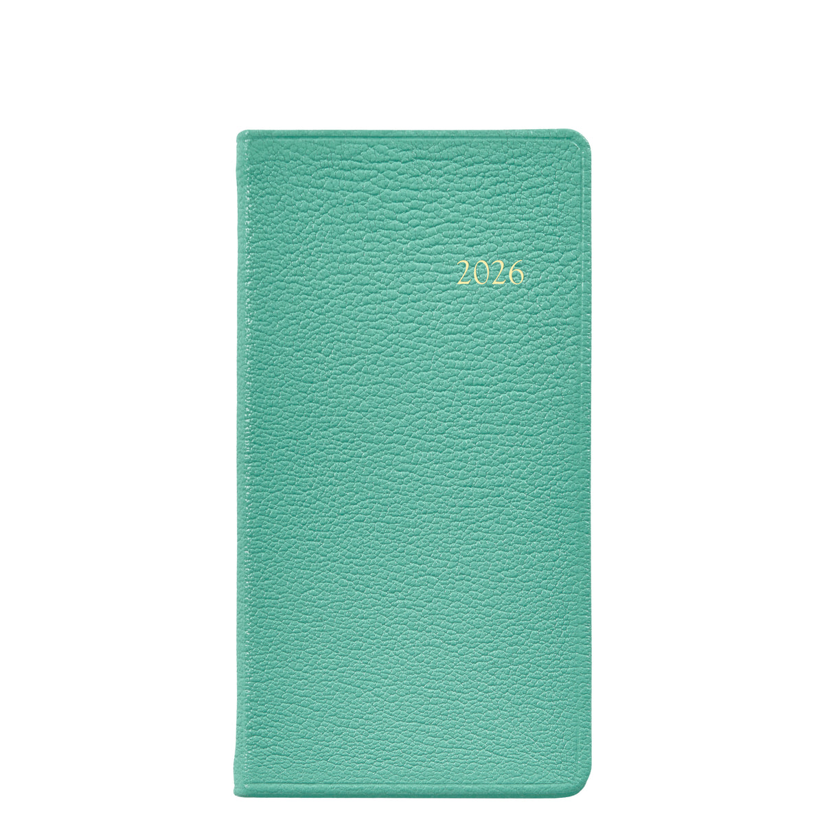 2026 6" Goatskin Leather Pocket Datebook