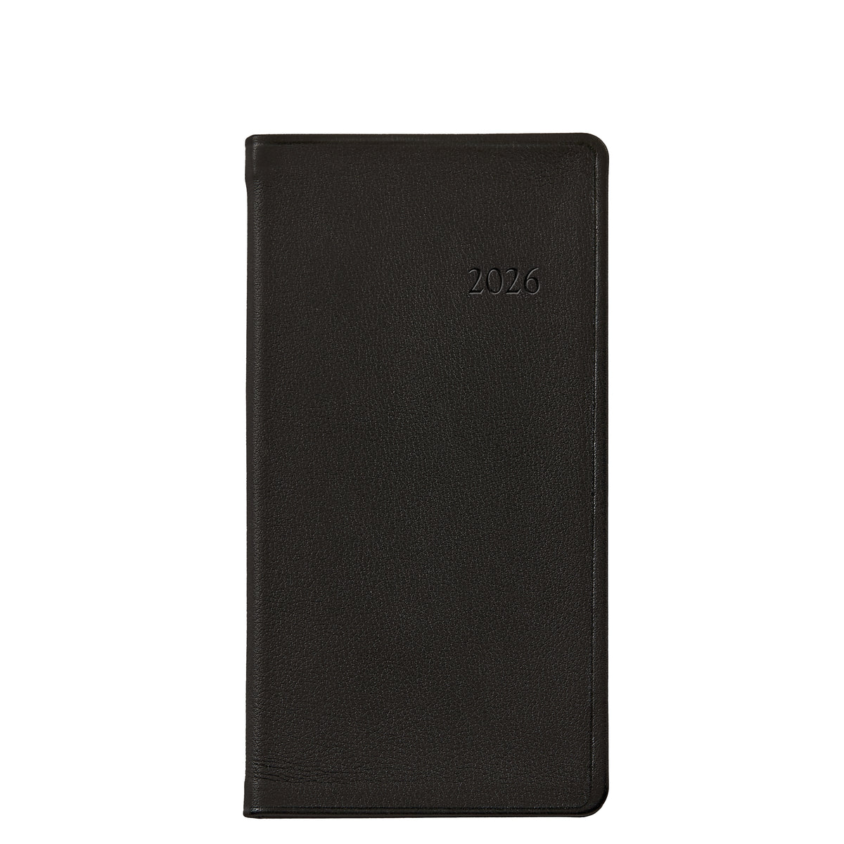 2026 6" Traditional Leather Pocket Datebook