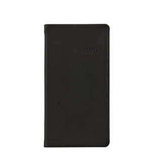 2026 6" Traditional Leather Pocket Datebook