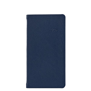 2026 6" Traditional Leather Pocket Datebook