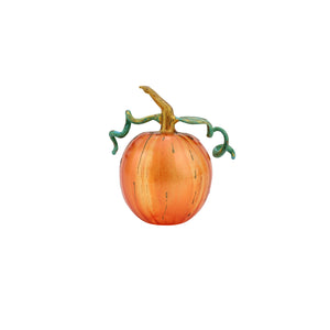 Pumpkins Figural Glass Pumpkin in Orange