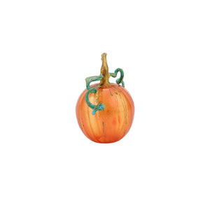 Pumpkins Figural Glass Pumpkin in Orange