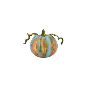 Pumpkins Figural Blue Glass Pumpkin in Blue