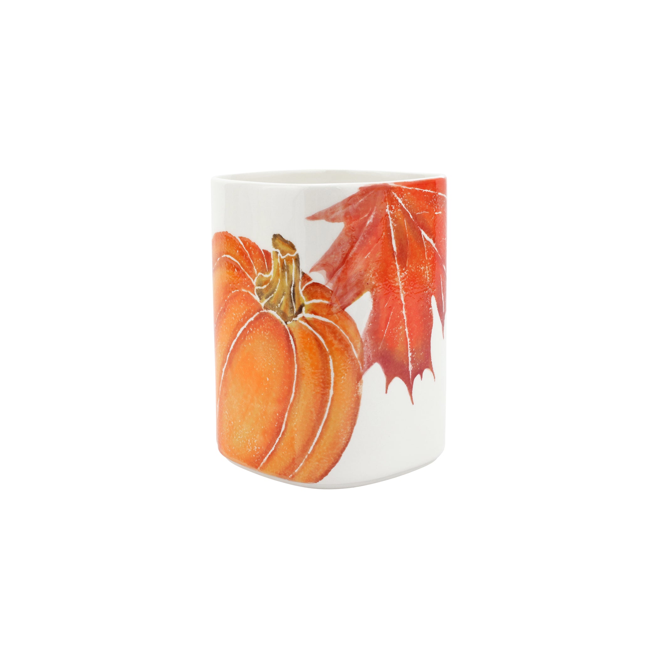 Pumpkins Utensil Holder in Orange