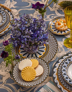 Disk Placemats in Napoli Midnight, Set Of 2