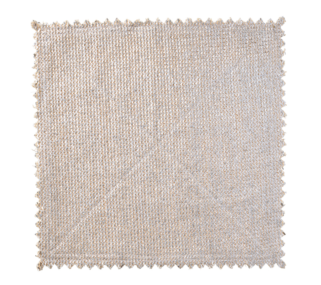 Stamped Reversible Placemat in Silver & Gold, Set of 4