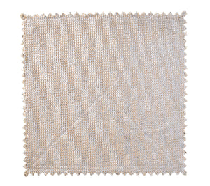 Stamped Reversible Placemat in Silver & Gold, Set of 4