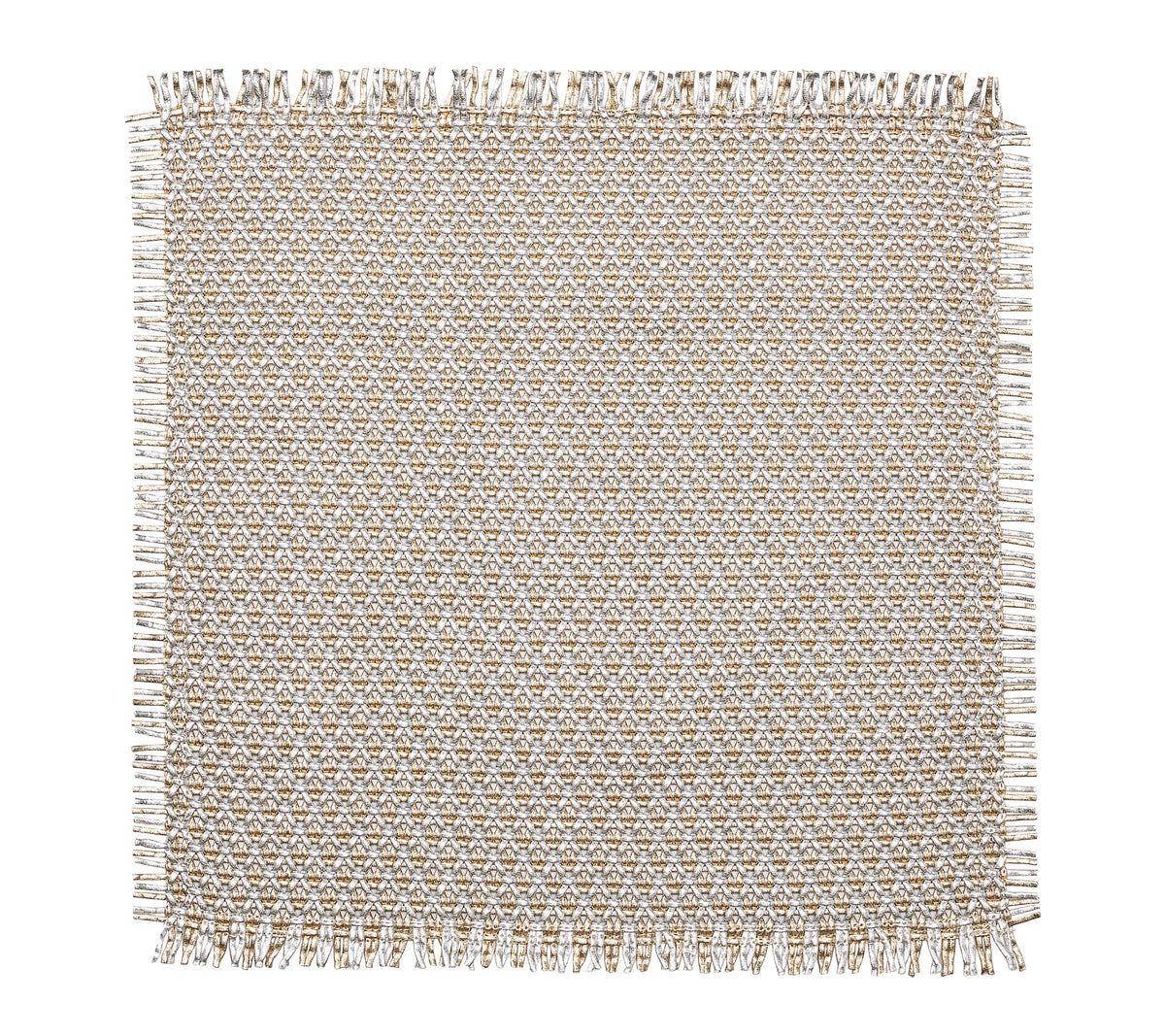 Fringe Placemat in Gold & Silver, Set of 4