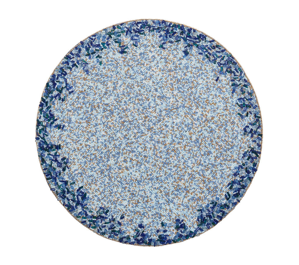 Lagoon Placemat in Navy & Blue, Set of 4