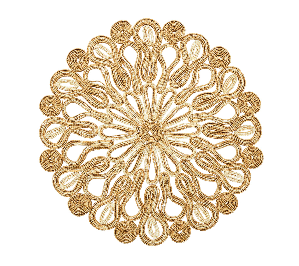 Marisol Placemat in Ivory & Natural, Set of 4