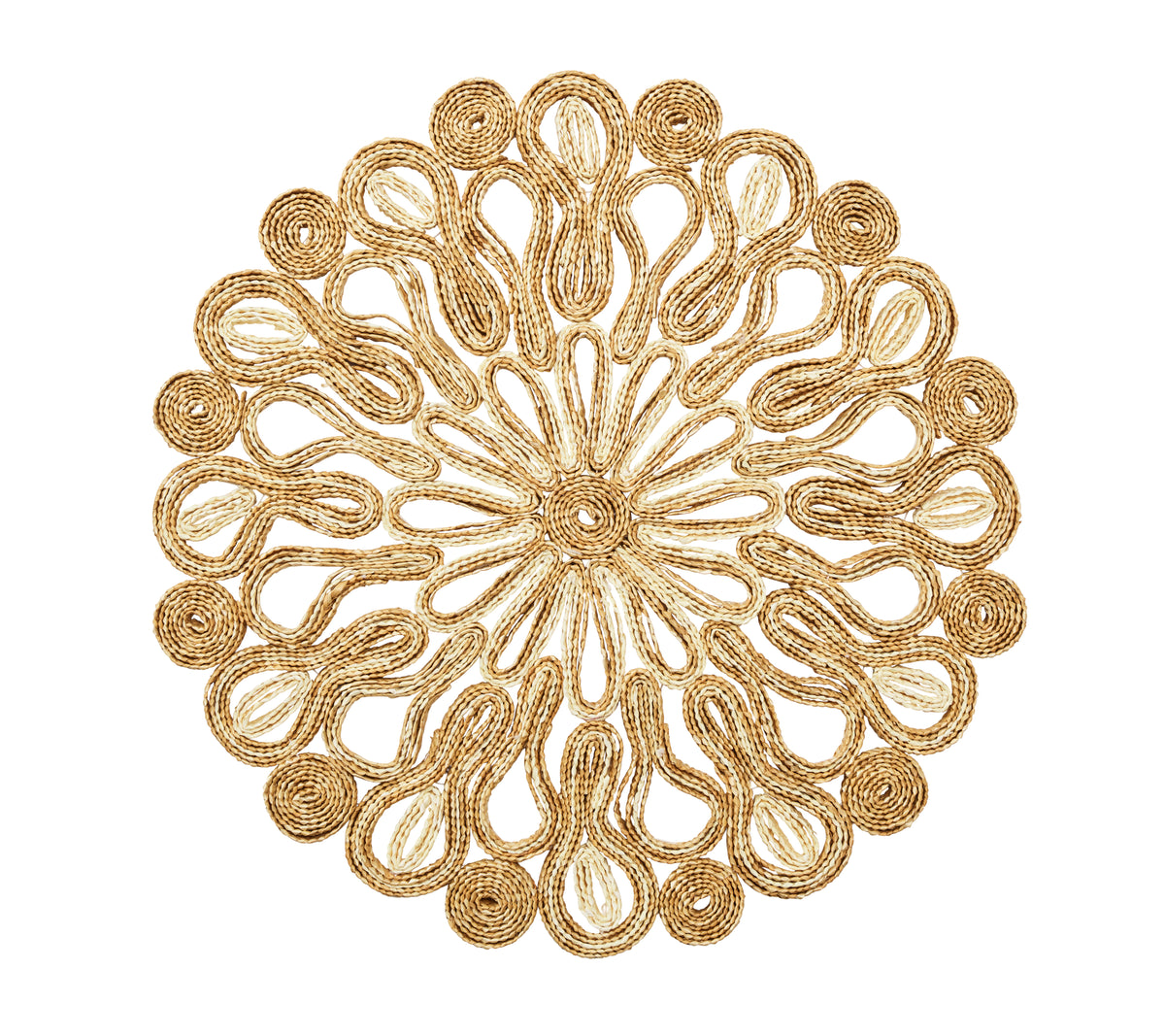 Marisol Placemat in Ivory & Natural, Set of 4