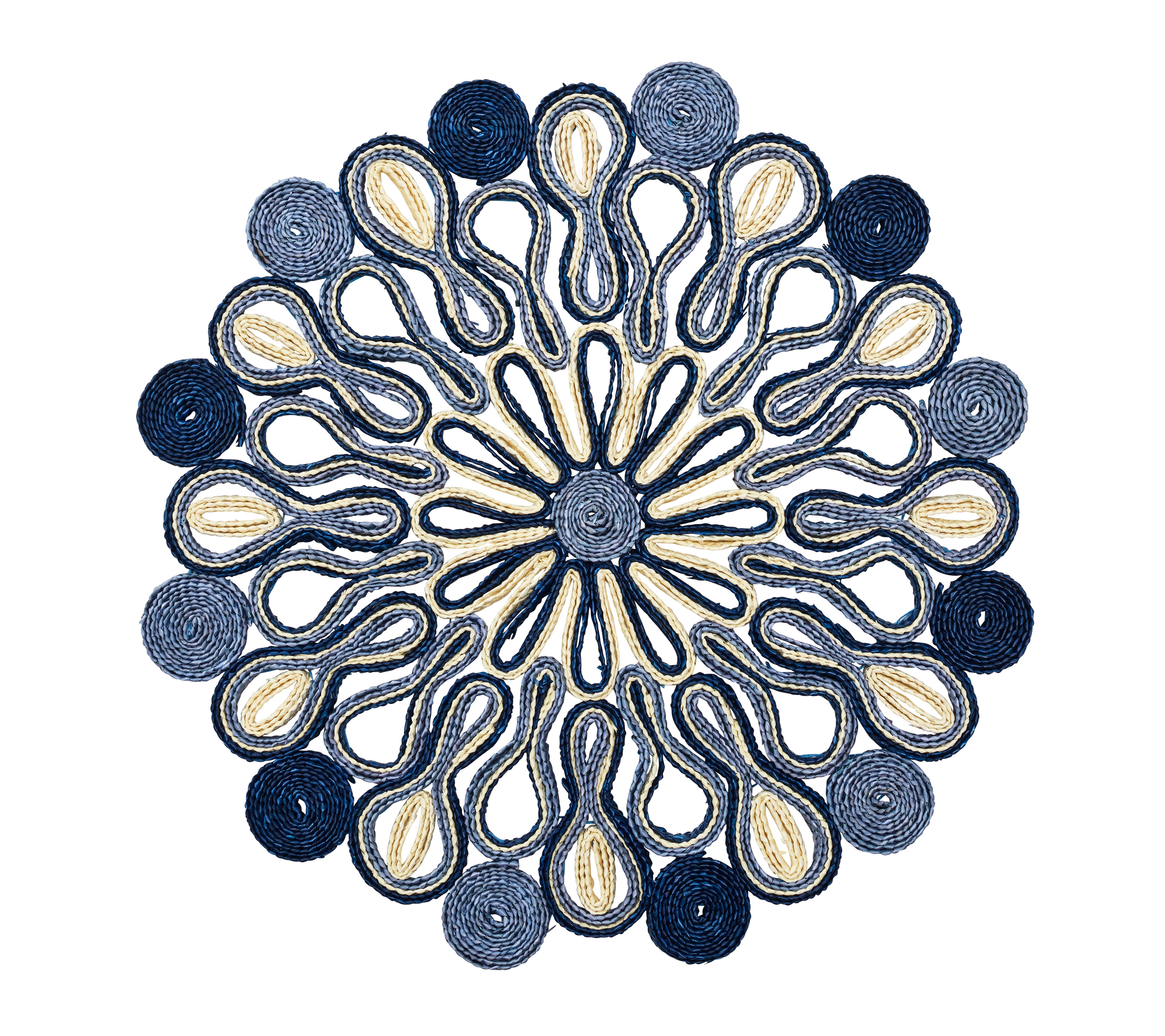 Marisol Placemat in Navy & Blue, Set of 4