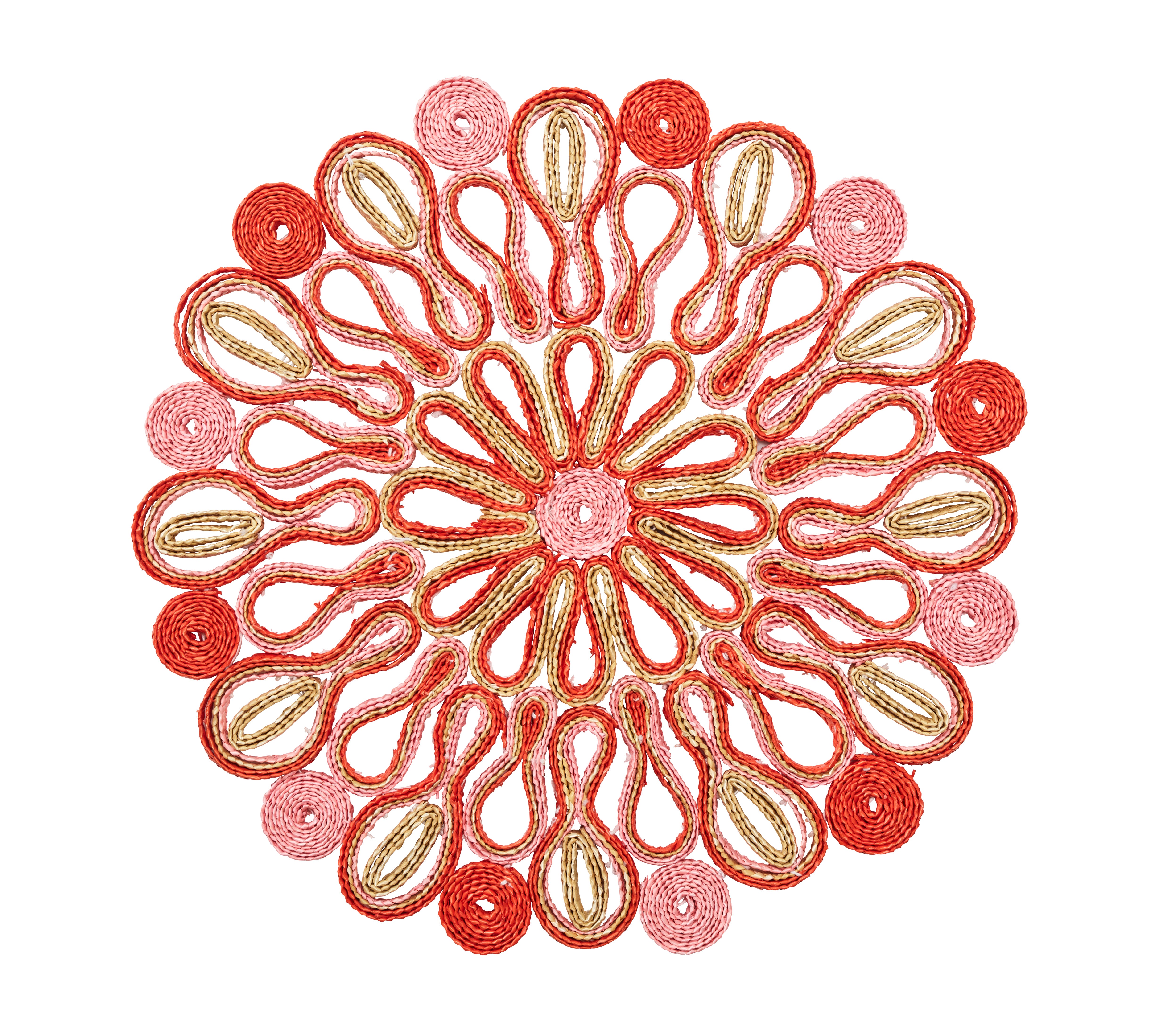 Marisol Placemat in Pink & Orange, Set of 4