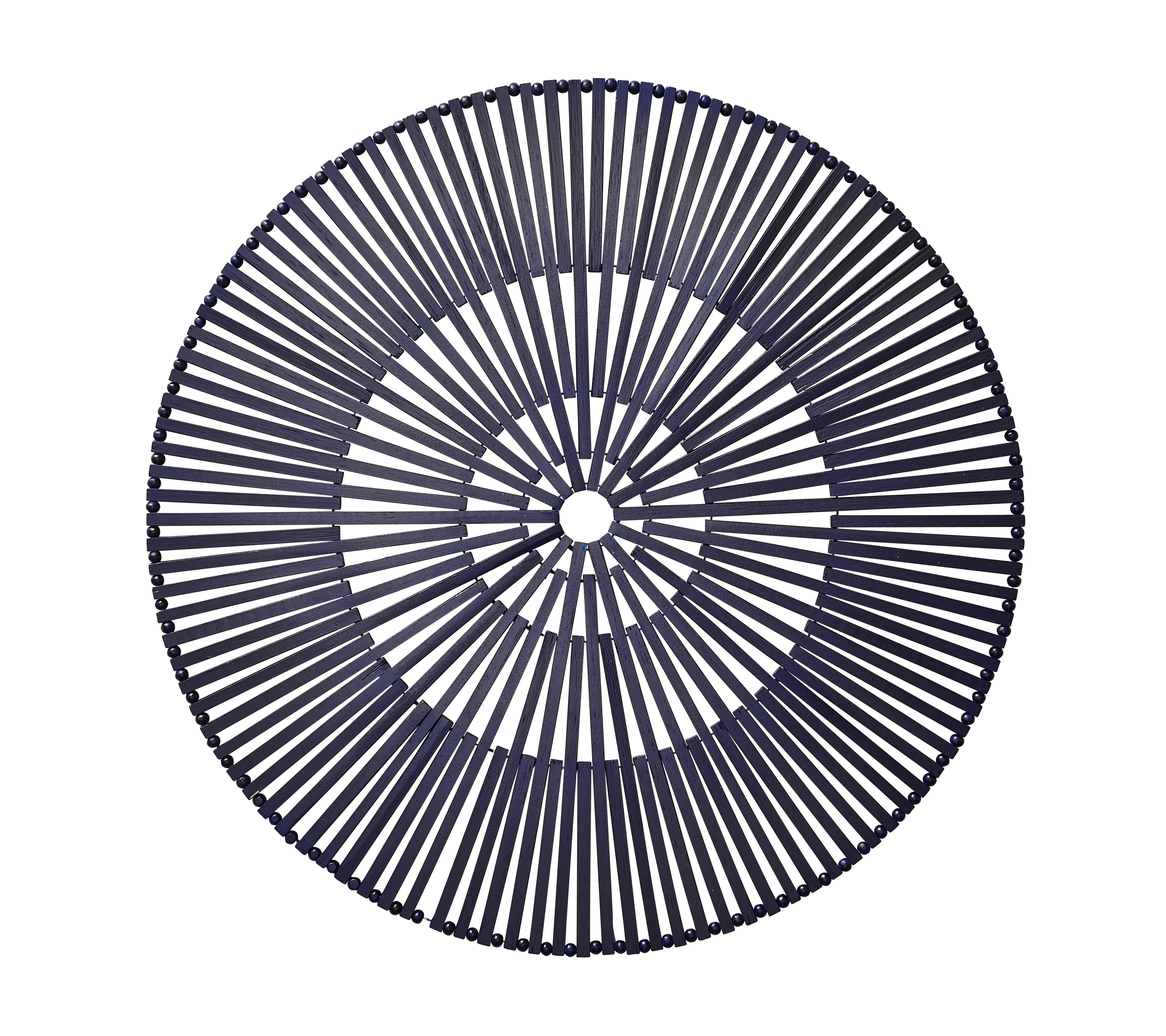 Spoke Placemat in Navy, Set of 4