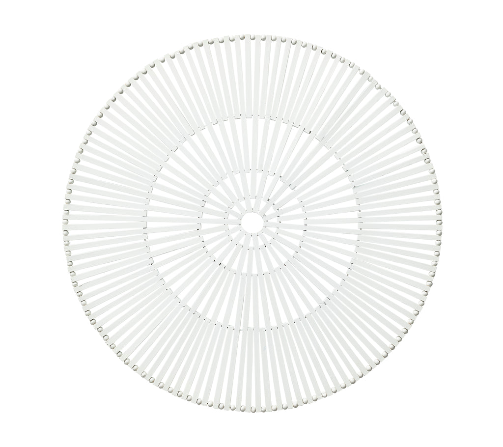 Spoke Placemat in White, Set of 4