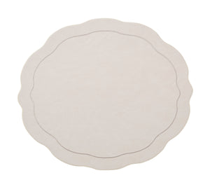 Tailored Placemats in Ivory, Set of 4