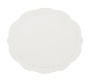 Tailored Placemats in White, Set of 4