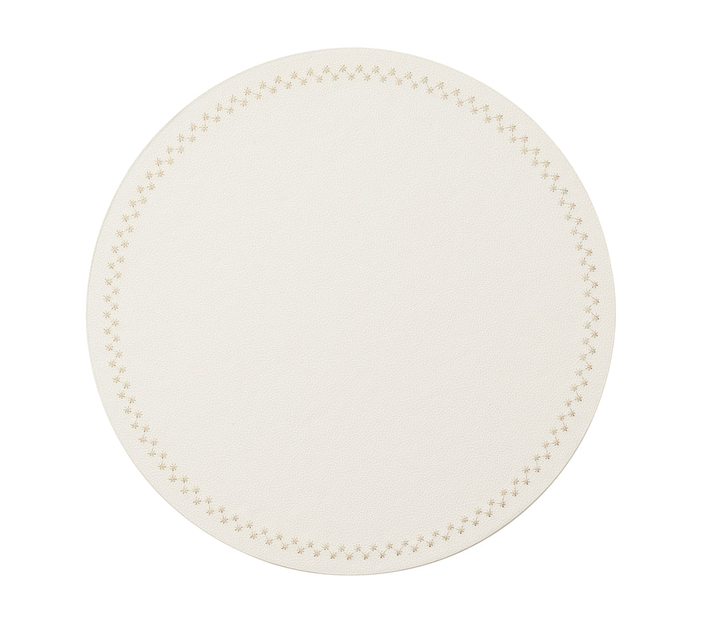 Starry Night Placemat in White & Gold, Set of 4