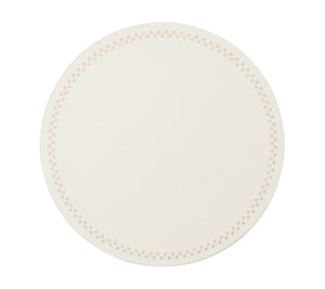 Starry Night Placemat in White & Gold, Set of 4