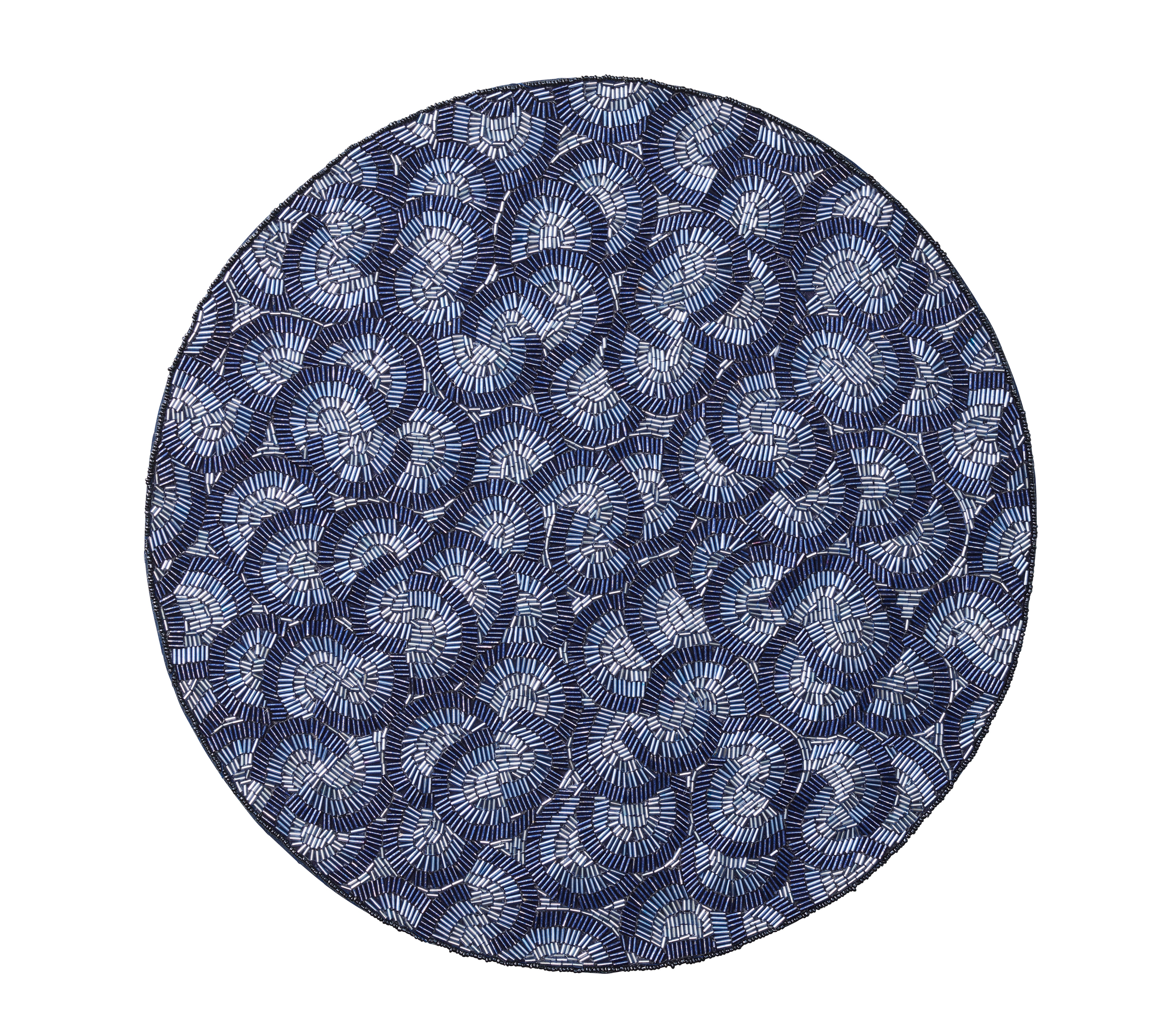 Lune Placemat in Blue, Set of 2